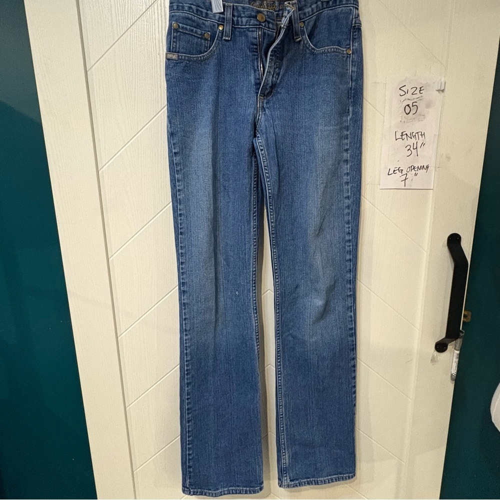 Cruel Girl Slim Straight‎ Jeans Y2K Western Cowgirl Denim Tall/ Size 05x34”